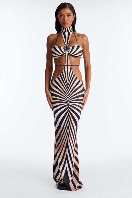 Can't Keep Up Maxi Dress - Black/combo