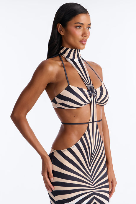 Can't Keep Up Maxi Dress - Black/combo