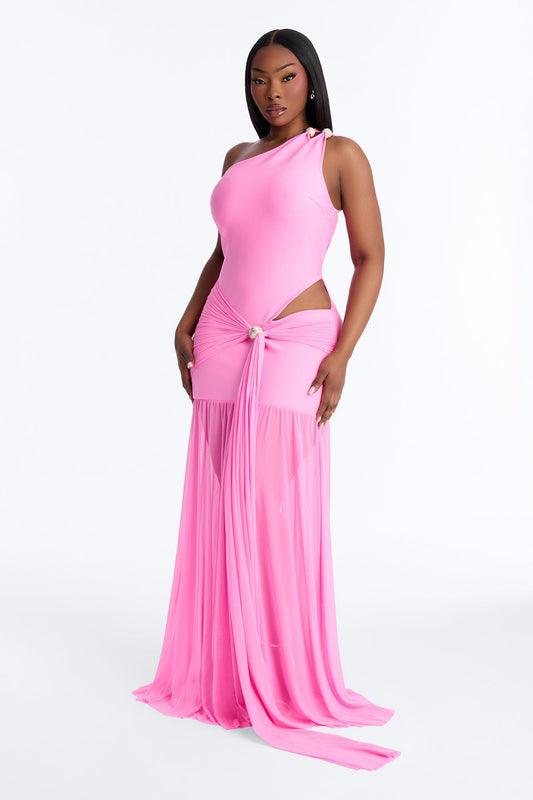 Immediate Yes Bandage Maxi Dress - Pink