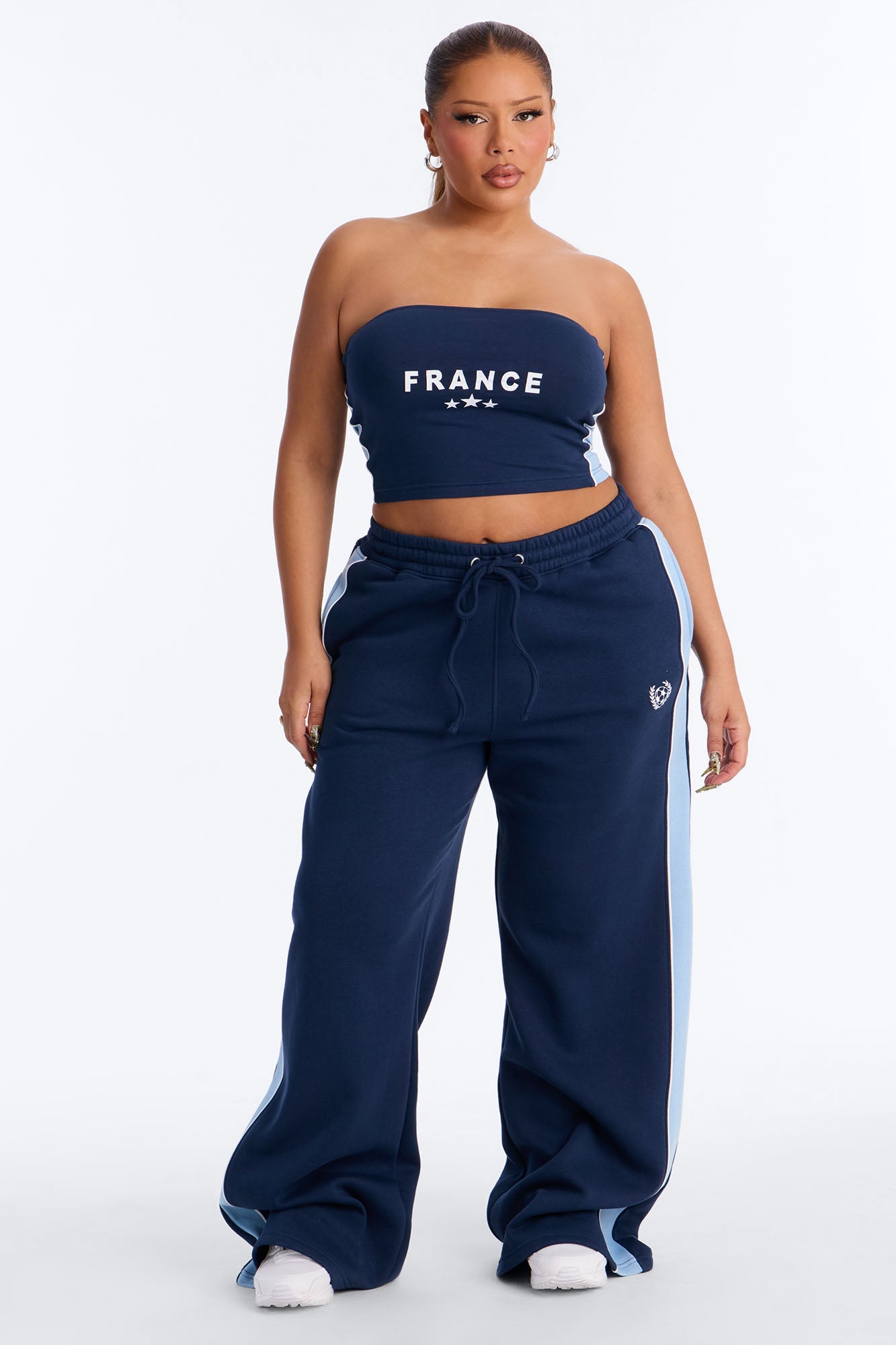 Team France Fleece Pant Set - Navy