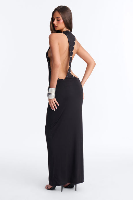 Keep You Staring Maxi Dress - Black