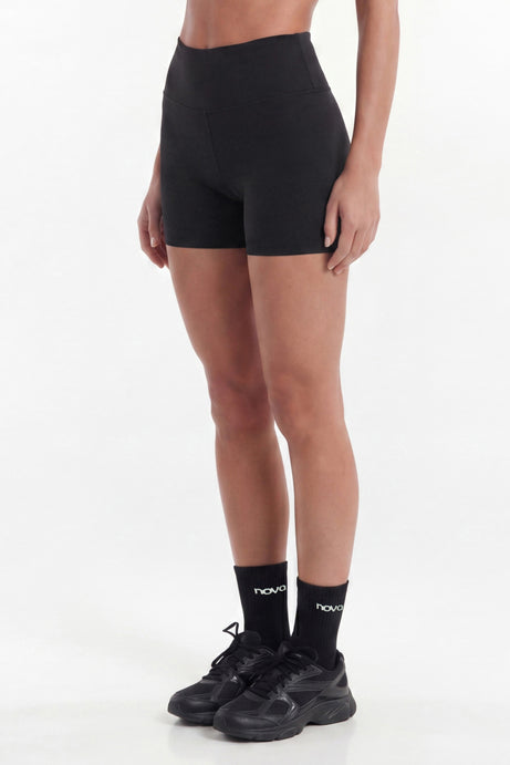 ButterSoft 4″ Hidden Pocket Biker Shorts - Black
