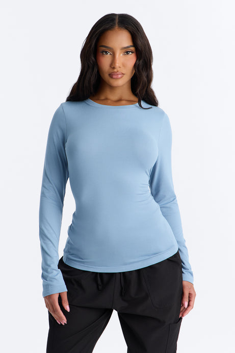 Stretch Uniform UnderScrub Shirt - Slate Blue