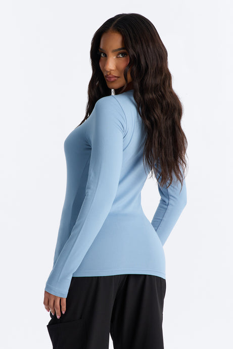 Stretch Uniform UnderScrub Shirt - Slate Blue