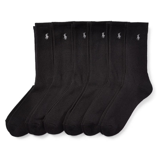 6 Pack Crew Socks