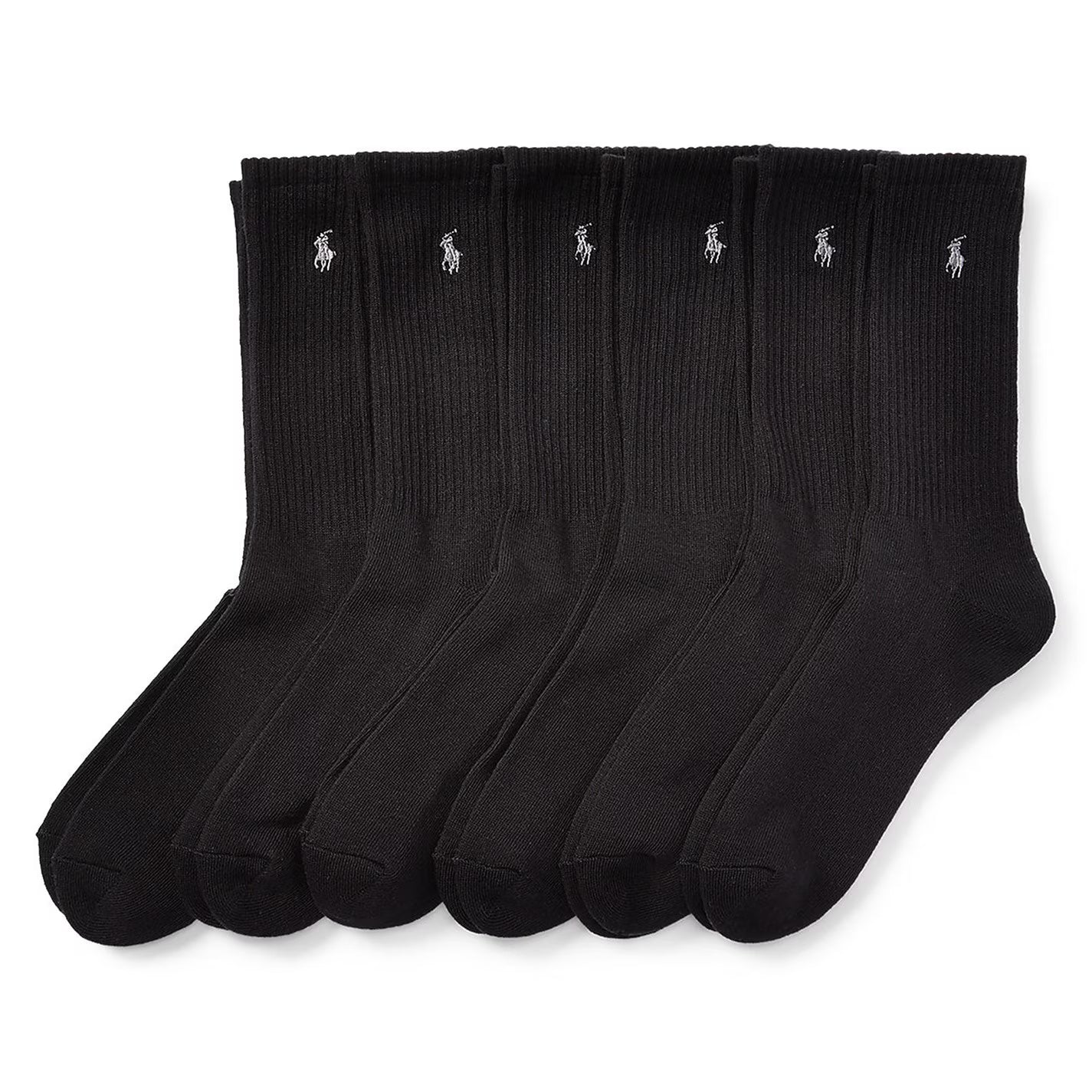 6 Pack Crew Socks