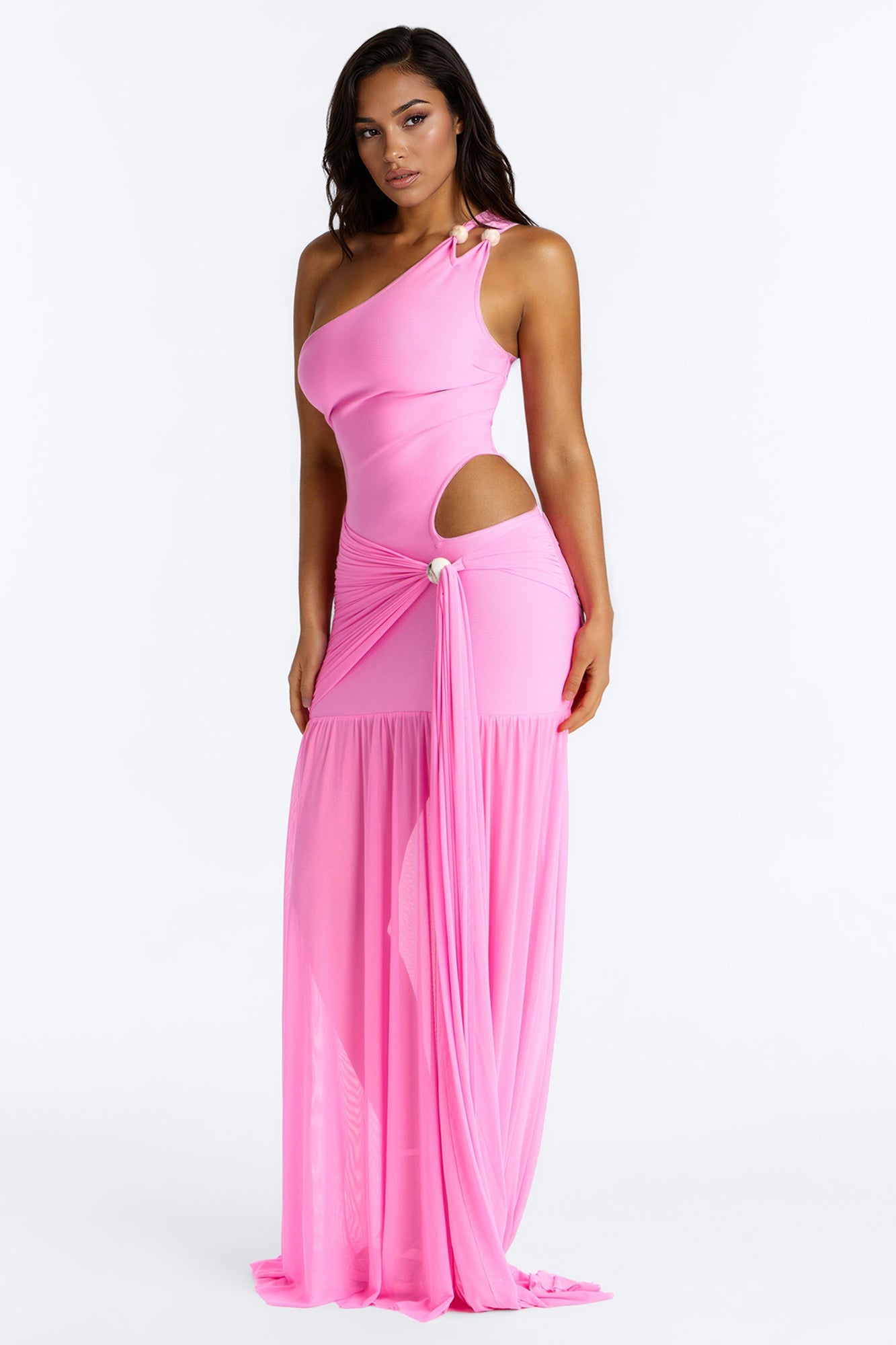 Immediate Yes Bandage Maxi Dress - Pink