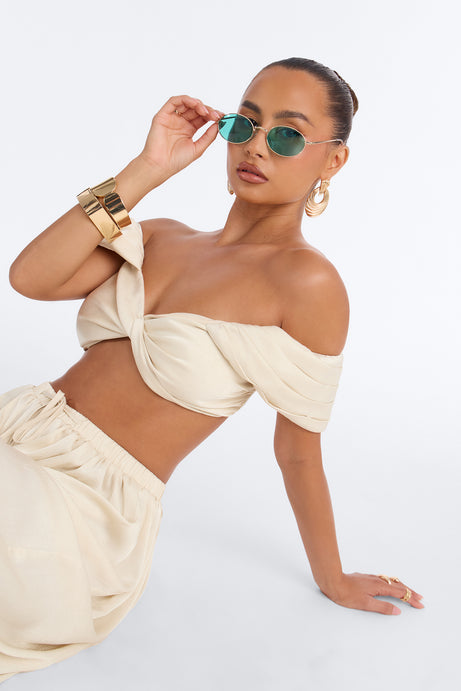 Funk Town Sunglasses - Silver/Blue