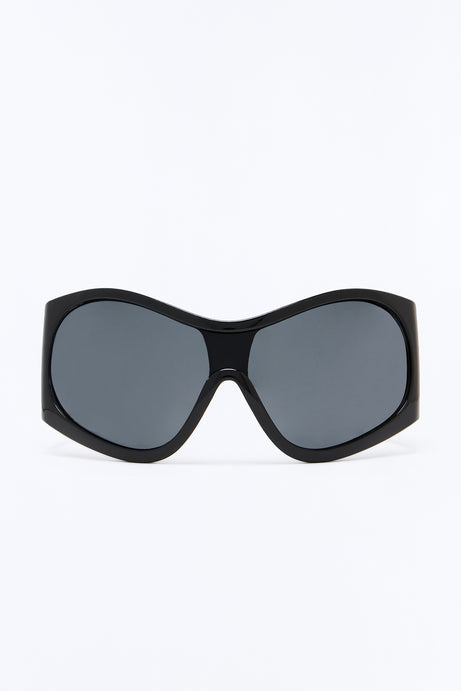 Buckle Up Babe Sunglasses - Black