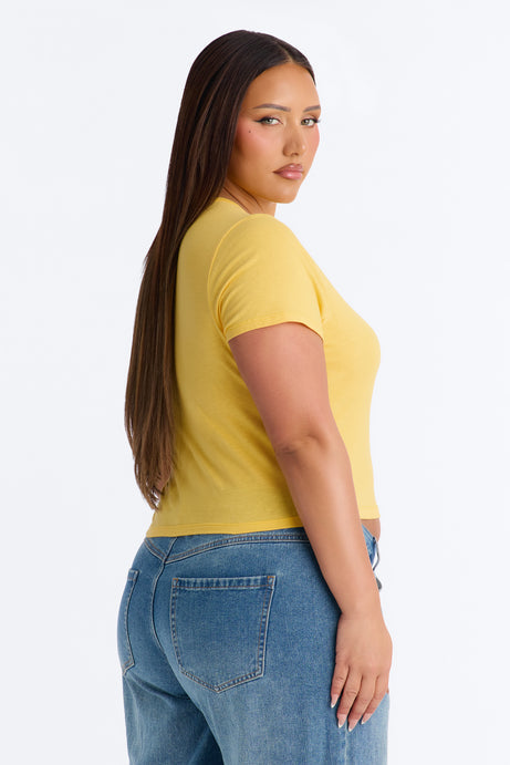 Supporting Those Rights Baby Tee - Yellow