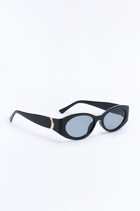 Crescent Moon Glow Sunglasses - Black