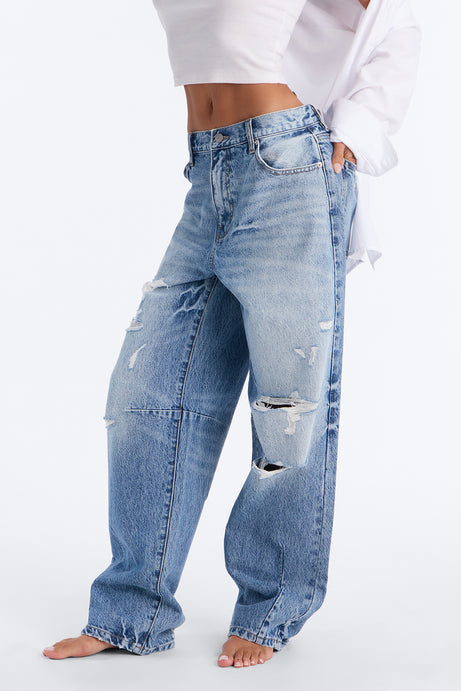 Barcelona Ripped Jeans - Medium Wash
