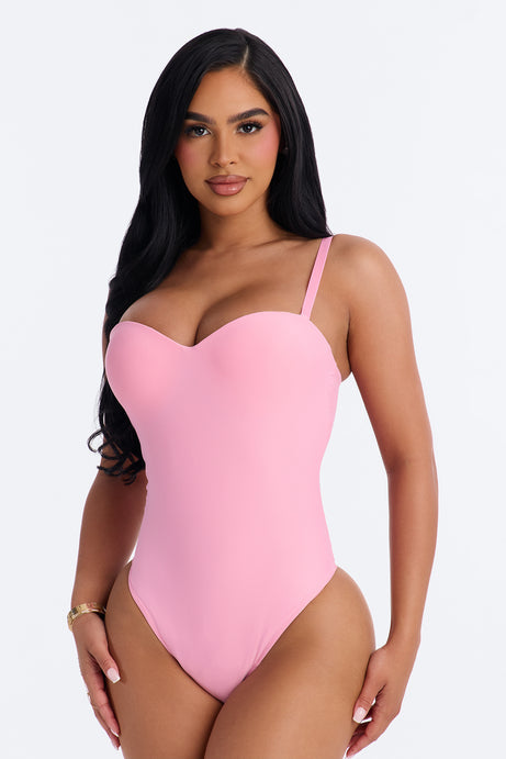 Classic Look Bodysuit - Pink