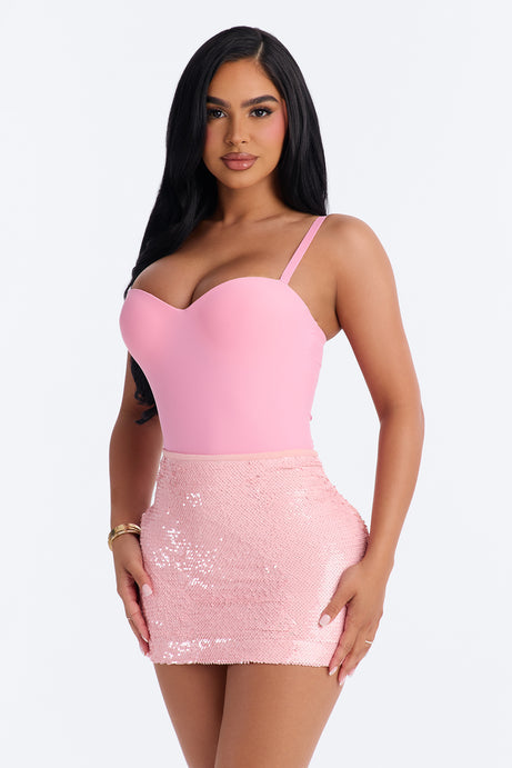 Classic Look Bodysuit - Pink
