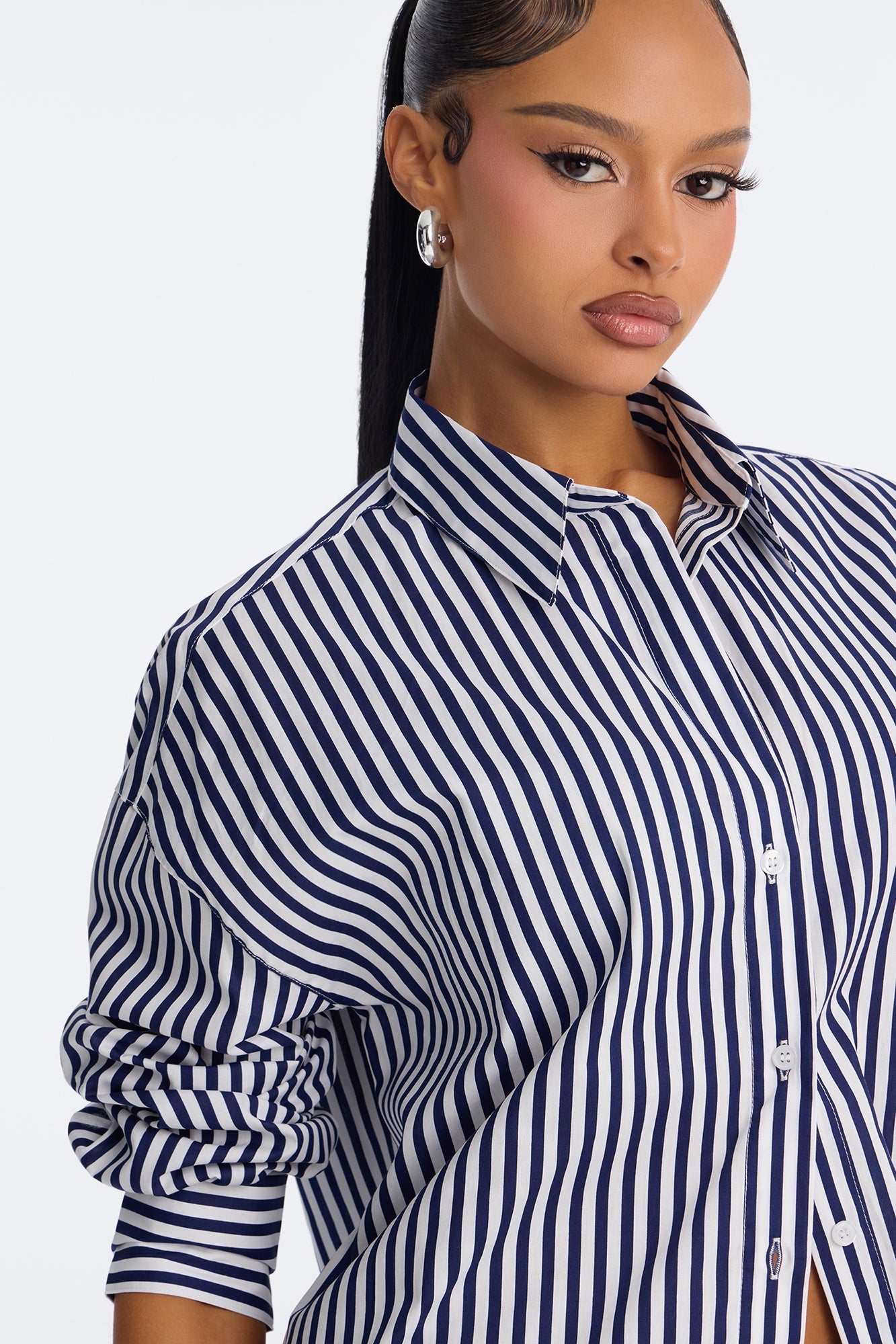 Newport Striped Shirt - Navy/combo