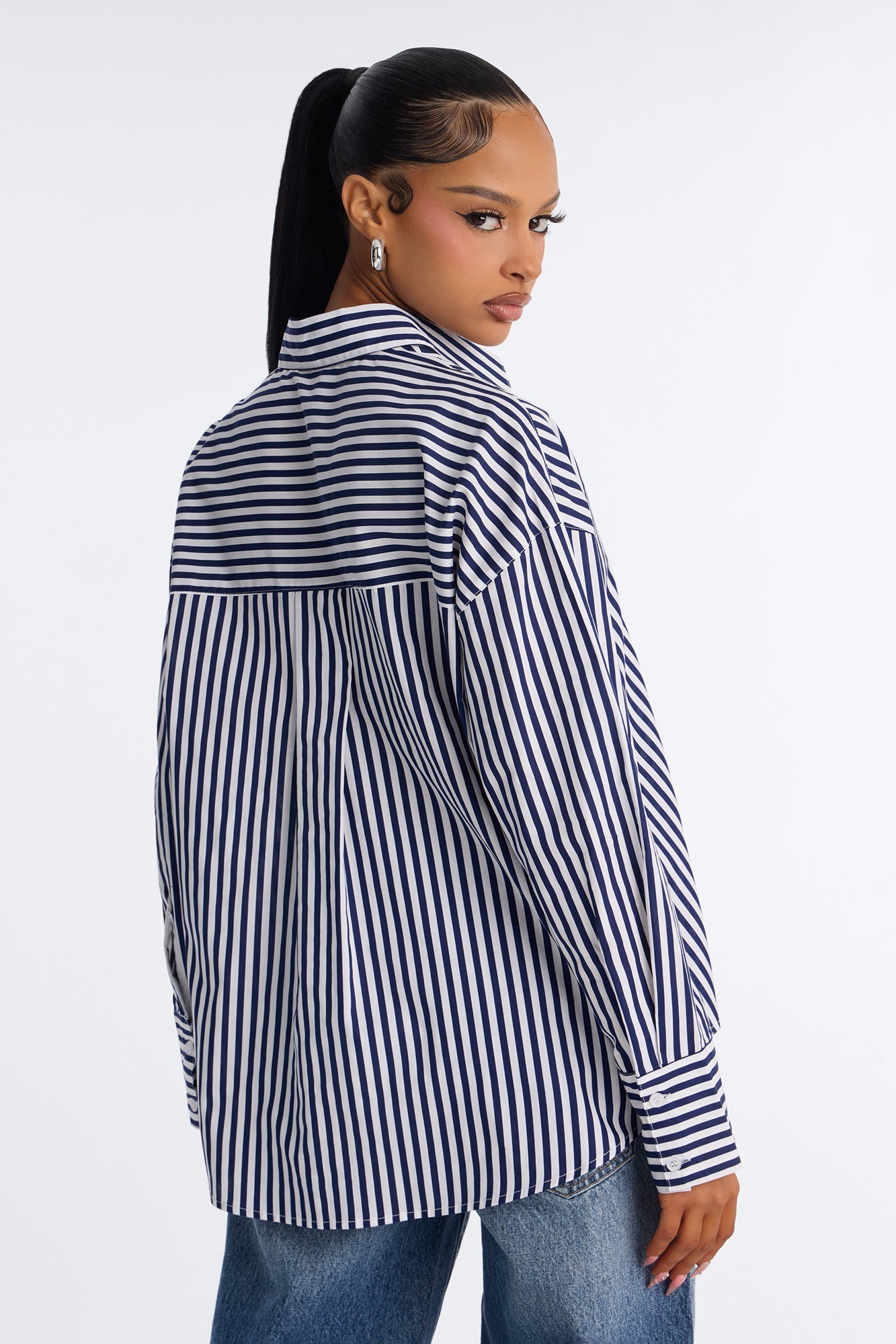 Newport Striped Shirt - Navy/combo