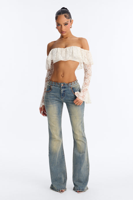 Sierra Low Rise Stretch Bootcut Jeans - Vintage Wash