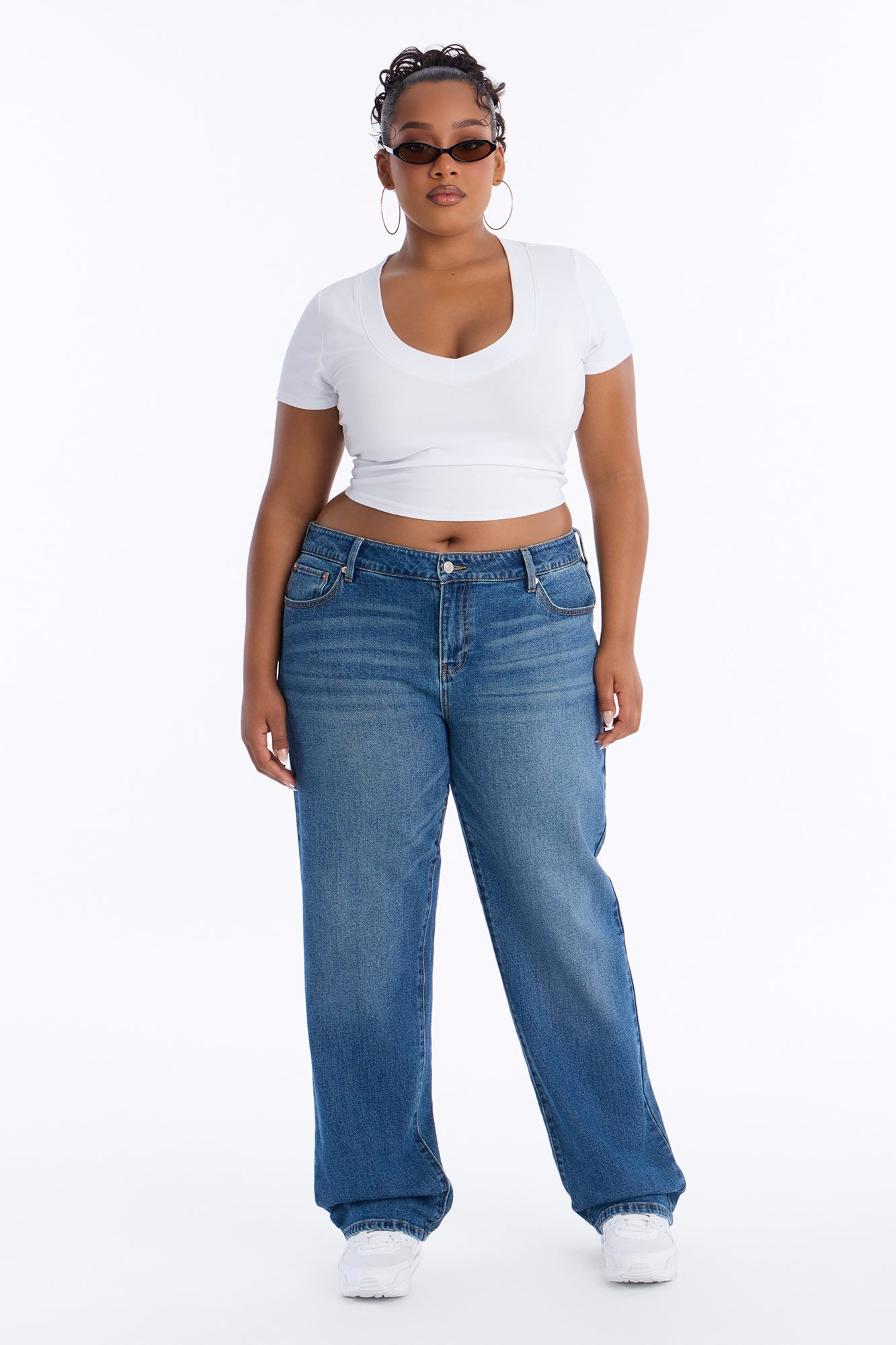 Everyday Icon Low Waist Straight Leg Jeans - Vintage Wash