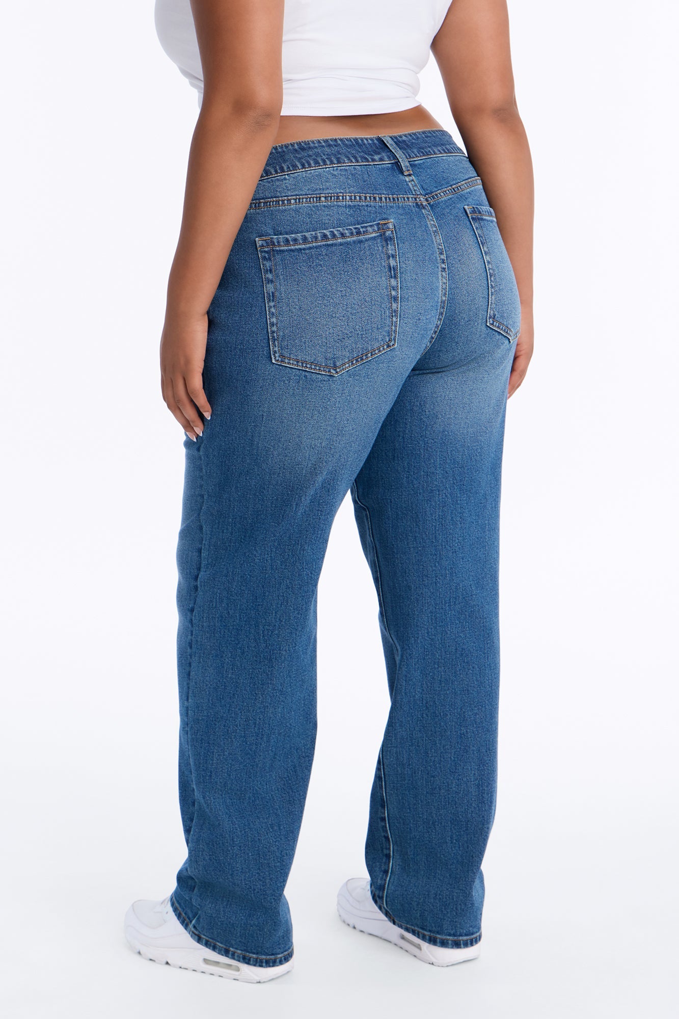 Everyday Icon Low Waist Straight Leg Jeans - Vintage Wash