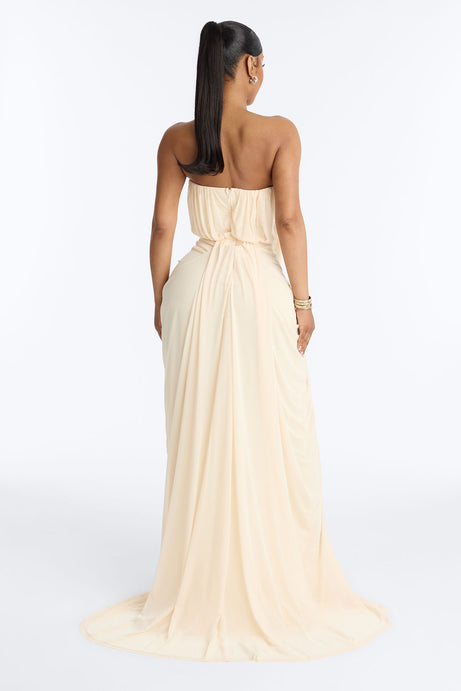 Jordynn Mesh Maxi Dress - Cream