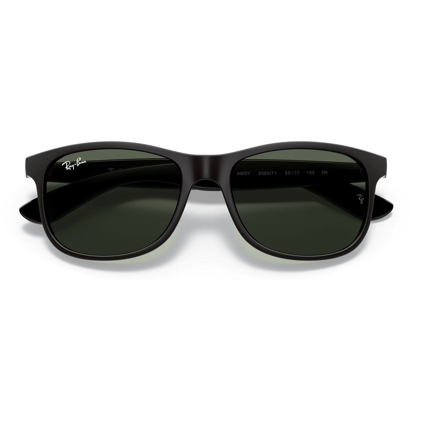Ray Ban Matte Black Square Sunglasses