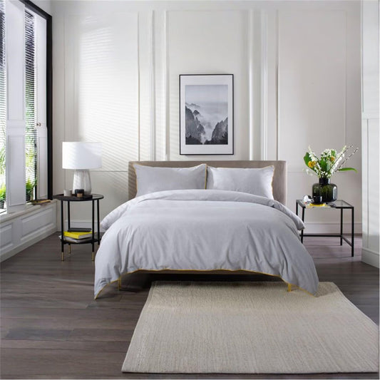 Yorkie Grey Duvet Cover Set