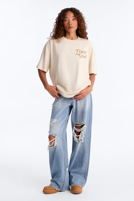 Trust In God Tee - Off White