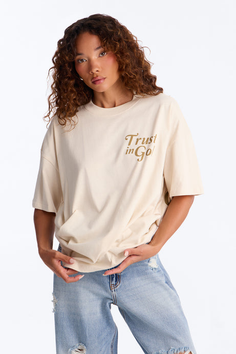 Trust In God Tee - Off White