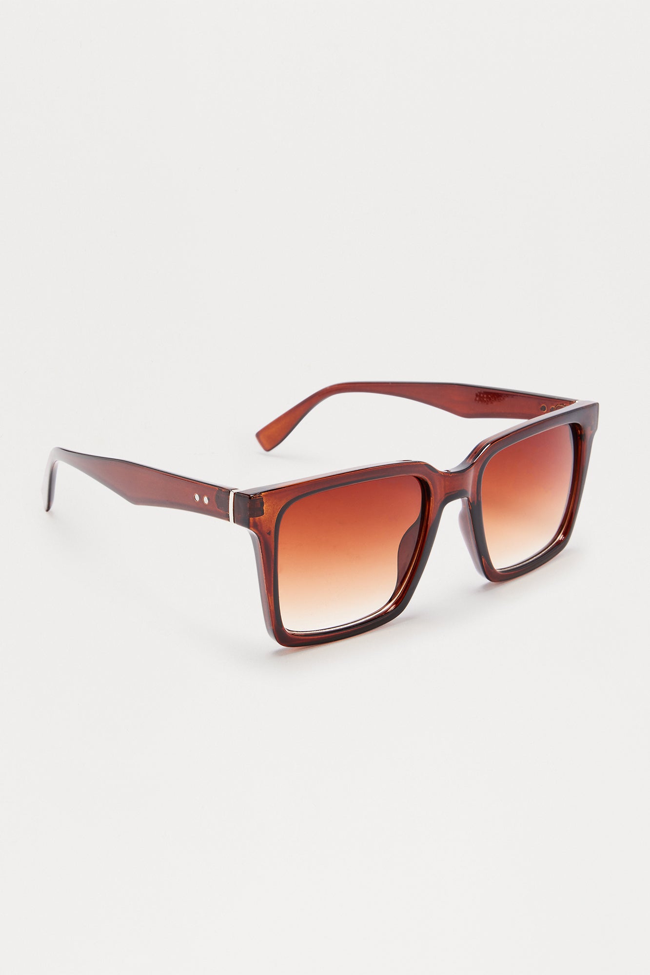 Shades On Square Sunglasses - Brown