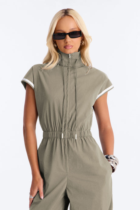 Out The Door Windbreaker Jogger Pant Jumpsuit