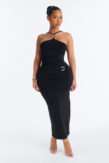 Teresa Maxi Skirt Set - Black