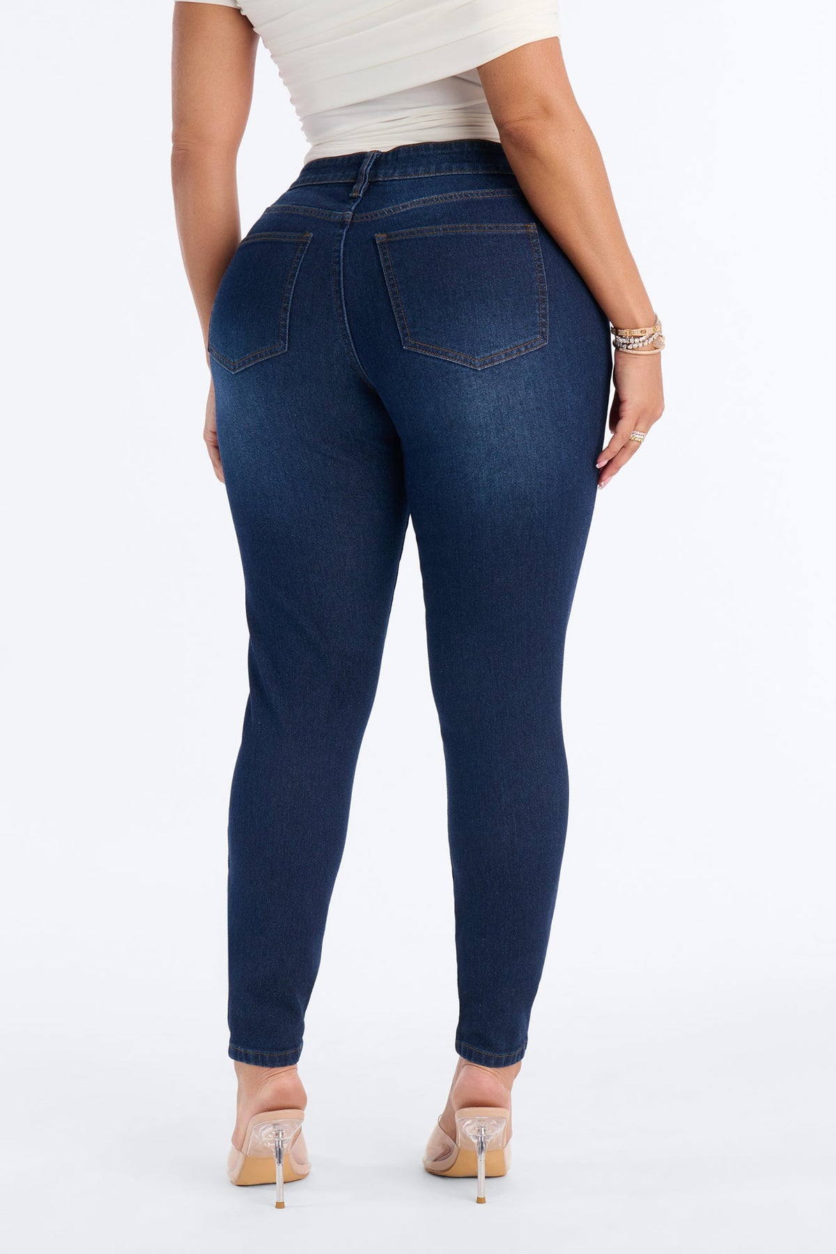 Tall She's Fire Stretch Skinny Jeans - Dark Wash
