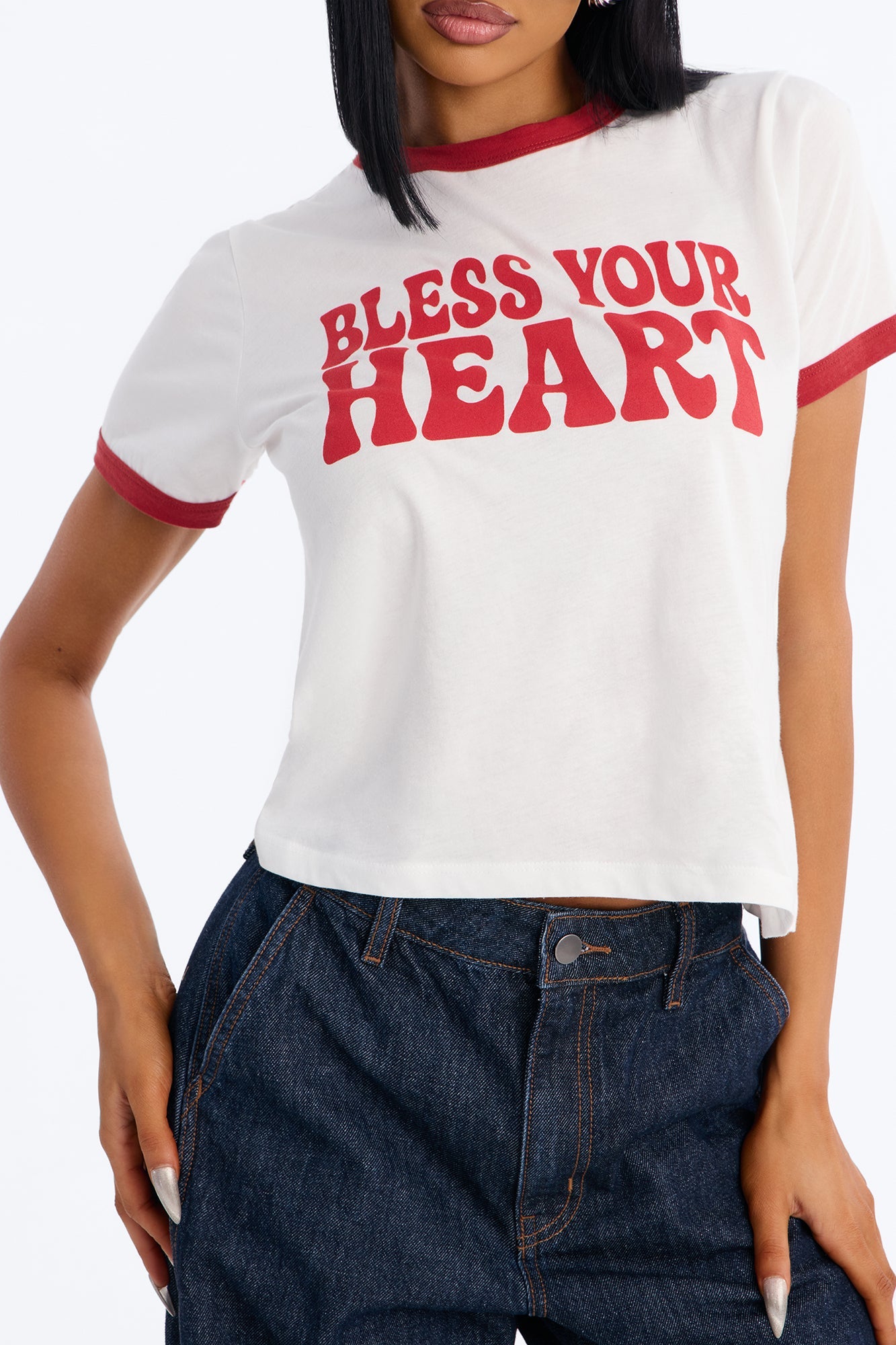 Bless Your Heart Tee - White