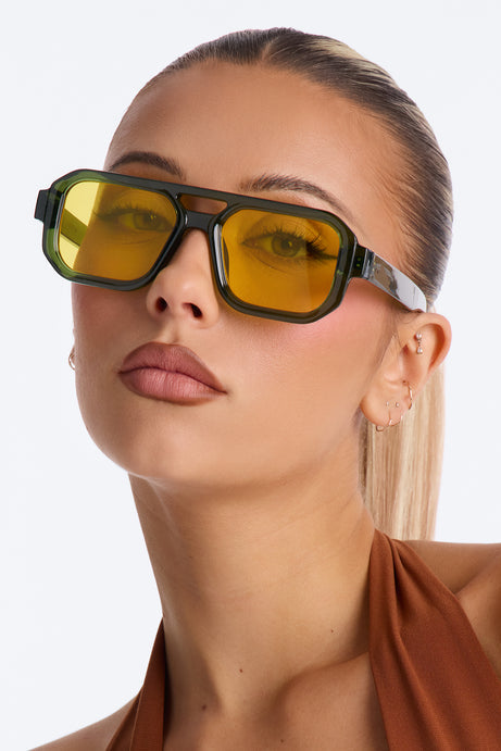 More To Come Sunglasses - Green/combo