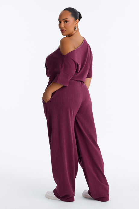Jessica Washed Barrel Leg Pant Set