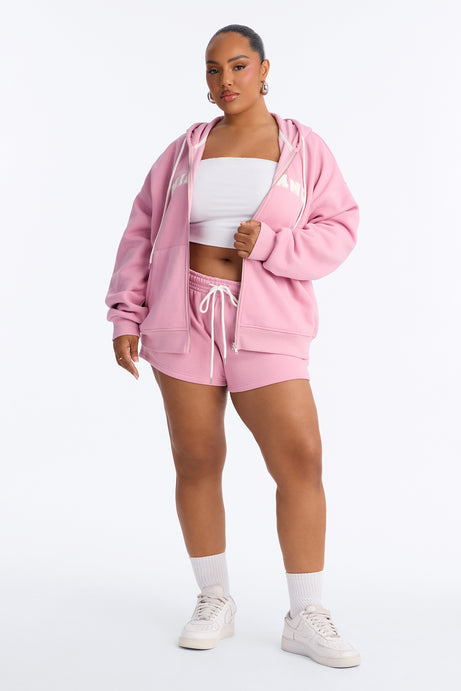 Milano Fleece Zip Up Short Set