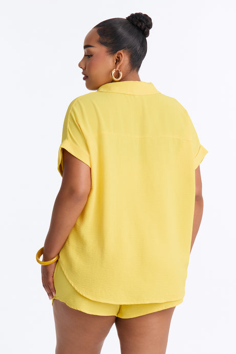 Hot Summer Short Set - Yellow