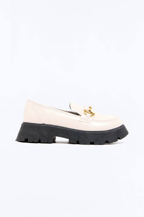 Kylie Platform Loafers - Bone