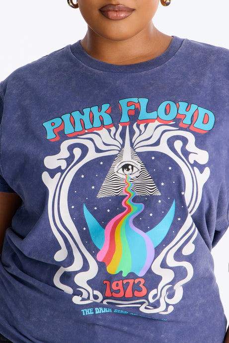 Pink Floyd Washed Muscle Concert Tank - Blue