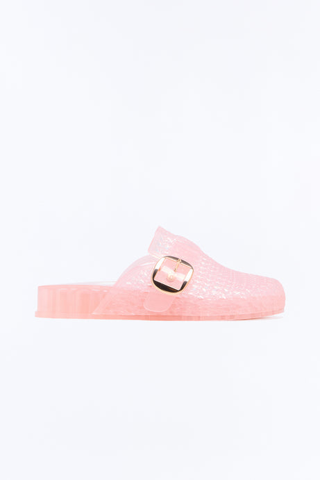 Genasa Buckle Jelly Slides - Pink