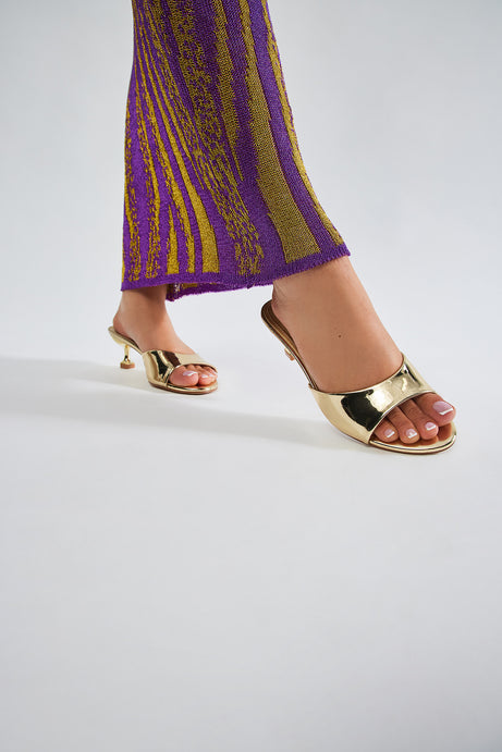 Honey Kitten Heels - Gold