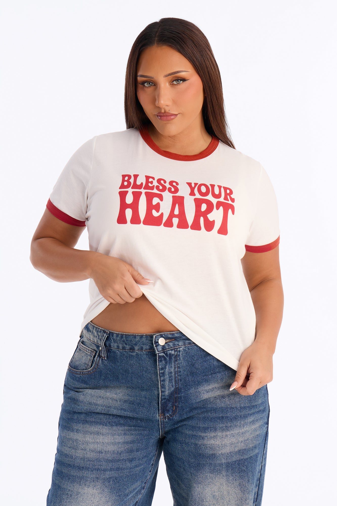 Bless Your Heart Tee - White
