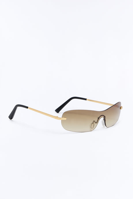 Baddie In Da Club Sunglasses - Brown