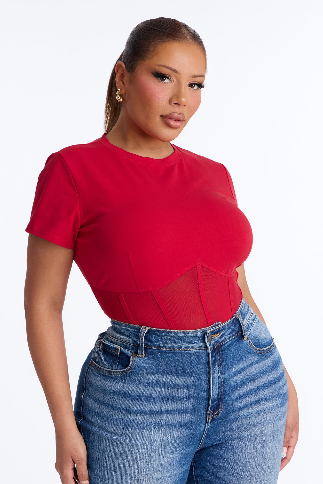 Keep That Energy Bodysuit - Red