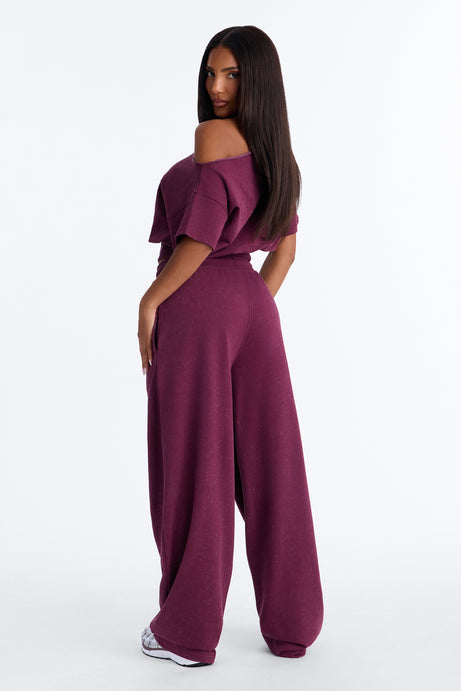 Jessica Washed Barrel Leg Pant Set
