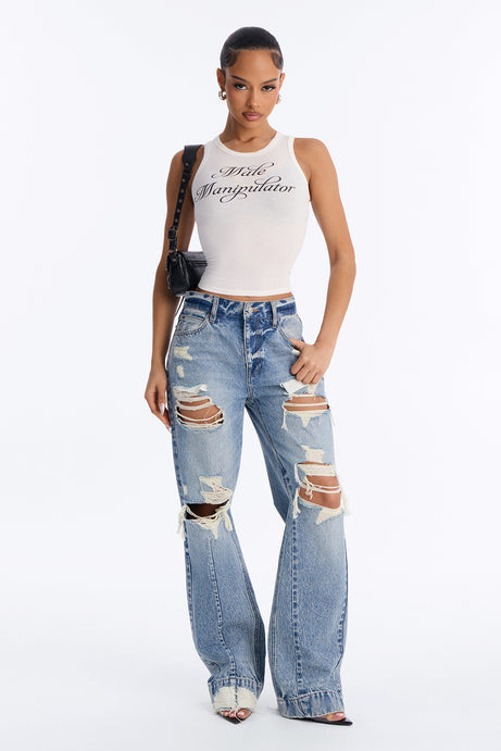 Manipulator Era Tank Top - White