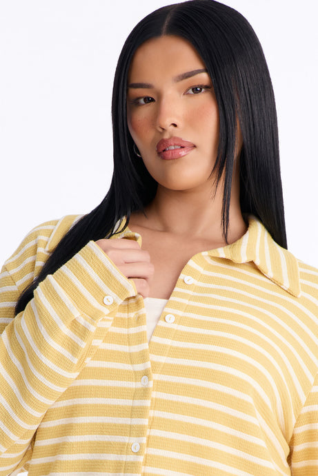Sam Striped Pant Set - Yellow/combo