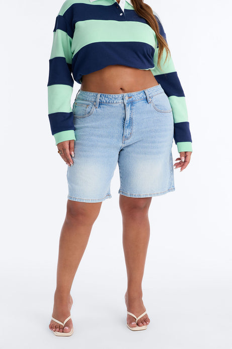 Next Chapter 90s Denim Bermuda Shorts