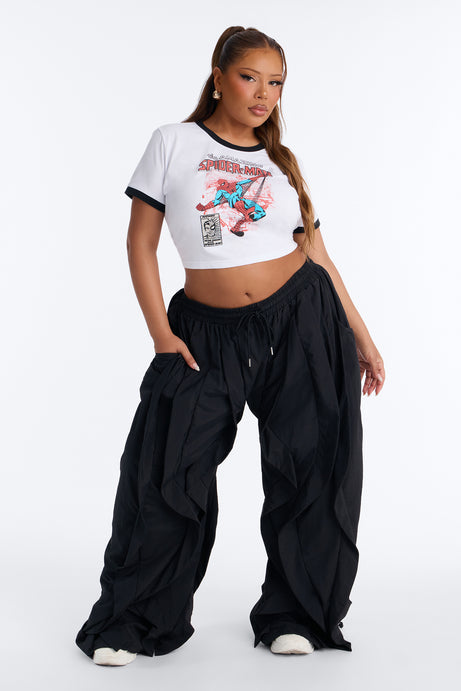 Spiderman Ringer Tee - White