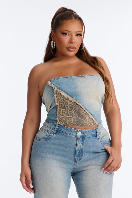 Sara Flare Denim Pant Set